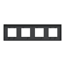 Unica D plaq anth/argent 4P - NU600843 Schneider Electric