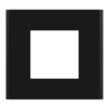 Unica Déco Signature - Plaque de finition - Gomme noire - 1P - NU600272 Schneider Electric