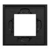 Unica Déco Signature - Plaque de finition - Gomme noire - 1P - NU600272 Schneider Electric