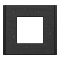 Unica Déco Signature - Plaque finition recyclée - Noir nuancé - 1P - NU600274 Schneider Electric