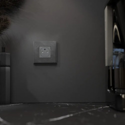 Unica Déco Signature - Plaque de finition - Ardoise - 1P - NU600277 Schneider Electric