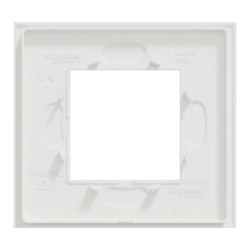 Unica Déco Signature - Plaque de finition - Blanc neige - 1P - NU600279 Schneider Electric