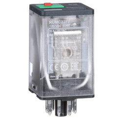 relais RUM 2OF 10A 120VAC - RUMC22F7 Schneider Electric