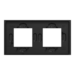 Unica D plaq gomme noire 2P - NU600472 Schneider Electric