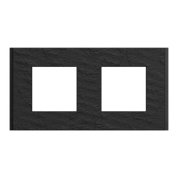 Unica Déco Signature - Plaque de finition - Ardoise - 2P horiz vert - NU600477 Schneider Electric