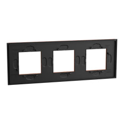 Unica Déco Signature - Plaque de finition - Terracotta - 3P horiz vert - NU600671 Schneider Electric