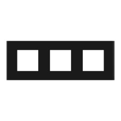 Unica D plaq gomme noire 3P - NU600672 Schneider Electric