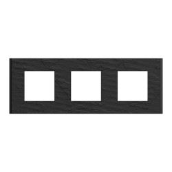 Unica Déco Signature - Plaque de finition - Ardoise - 3P horiz vert - NU600677 Schneider Electric