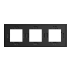 Unica Déco Signature - Plaque de finition - Ardoise - 3P horiz vert - NU600677 Schneider Electric