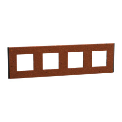 Unica Déco Signature - Plaque de finition - Terracotta - 4P horiz vert - NU600871 Schneider Electric