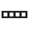 Unica D plaq gomme noire 4P - NU600872 Schneider Electric