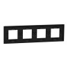 Unica D plaq gomme noire 4P - NU600872 Schneider Electric
