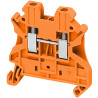 Borne à vis - passant - 2 points - 2,5mm² - orange - NSYTRV22AR Schneider Electric
