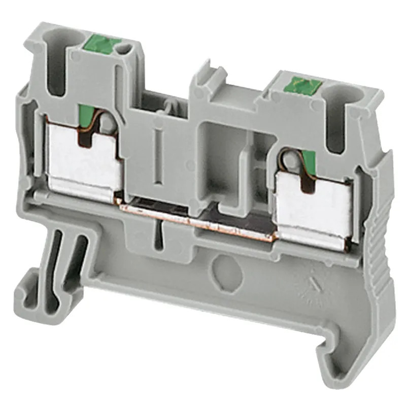 Borne push-in - passant - 2 points - 2,5mm² - orange - NSYTRP22AR Schneider Electric