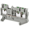 Borne push-in - passant - 3 points - 2,5mm² - gris - NSYTRP23 Schneider Electric