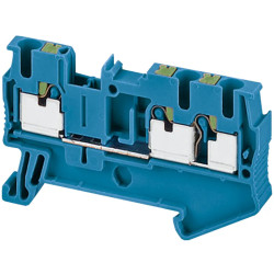 Borne push-in - passant - 3 points - 2,5mm² - bleu - NSYTRP23BL Schneider Electric