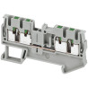 Borne push-in - passant - 4 points - 2,5mm² - gris - NSYTRP24 Schneider Electric