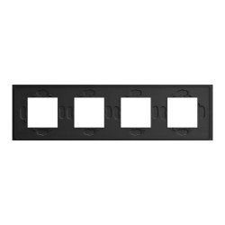 Unica Déco Signature - Plaque de finition - Ardoise - 4P horiz vert - NU600877 Schneider Electric