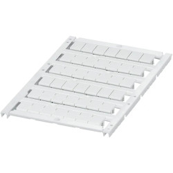 Carte avec 42 repères à clipser 8mm - 6 barrettes - vierge - blanc - NSYTRABPV8 Schneider Electric