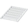 Carte avec 42 repères à clipser 8mm - 6 barrettes - vierge - blanc - NSYTRABPV8 Schneider Electric