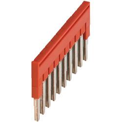 Pont enfichable - 10 points - pour bornes 2,5mm² - rouge - NSYTRAL210 Schneider Electric