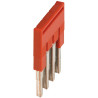 Pont enfichable - 4points - pour bornes 2,5mm² - rouge - NSYTRAL24 Schneider Electric