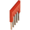 Pont enfichable - 5 points - pour bornes 2,5mm² - rouge - NSYTRAL25 Schneider Electric