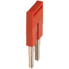 Pont enfichable - 2 points - pour bornes 4mm² - rouge - NSYTRAL42 Schneider Electric