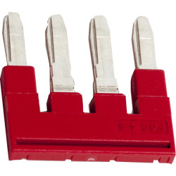 Pont enfichable - 4 points - pour bornes 4mm² - rouge - NSYTRAL44 Schneider Electric