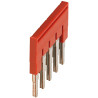 Pont enfichable - 5 points - pour bornes 4mm² - rouge - NSYTRAL45 Schneider Electric