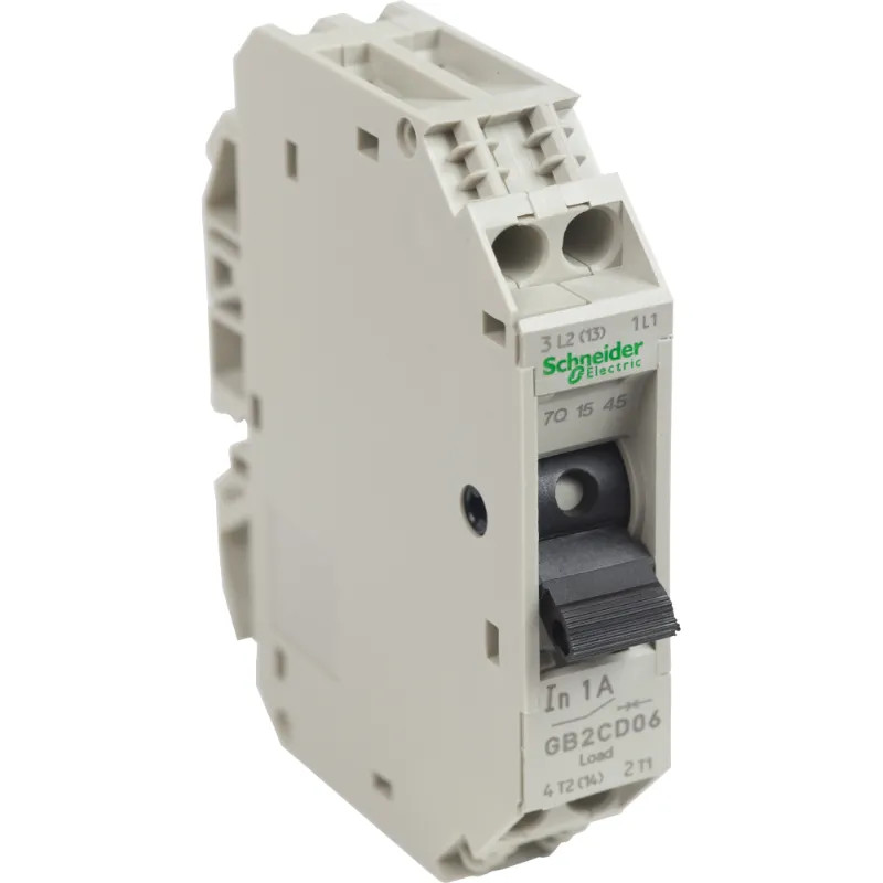 TeSys GB2-CD - disjoncteur pour circuit de contrôle - 1A - 1P+N - 1d - GB2CD06 Schneider Electric