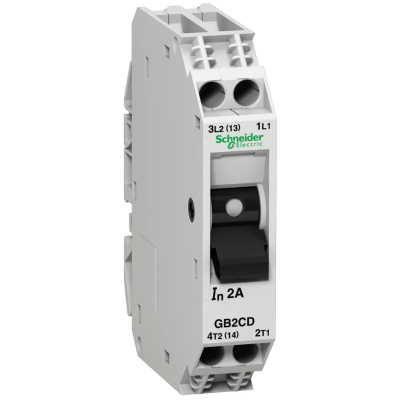 TeSys GB2-CD - disjoncteur pour circuit de contrôle - 8A - 1P+N - 1d - GB2CD14 Schneider Electric