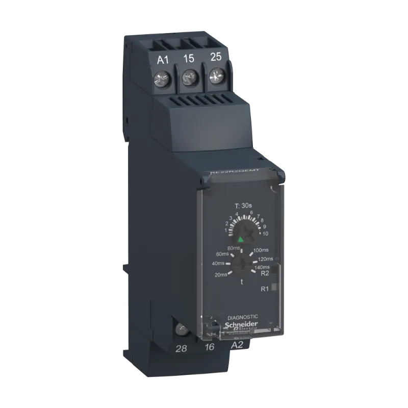 Harmony Time RE22 - relais tempo - 2OF - Qe - 30s - 380V à 415VAC - RE22R2QEMT Schneider Electric