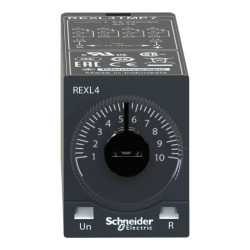 Harmony Time - relais temporisé travail - 0,1s..100h - 230Vca - 4FO - REXL4TMP7 Schneider Electric