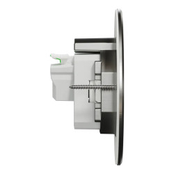 Unica System+ - Prise de sol XS IK08 IP44 - 2P+T - ronde métal - INS52103 Schneider Electric