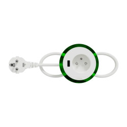 Bloc prise XS 1 PC+USB A - Bl - INS44006 Schneider Electric