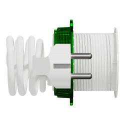 Bloc prise XS 1 PC+USB A - Bl - INS44006 Schneider Electric