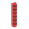 Term. Block FS16 pin, 24V dc Red - TM5ACTB5FFS Schneider Electric