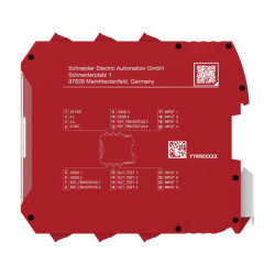 CPU-8 entrées de sécurité-4 OSSD simples-bornier à vis - XPSMCMC10804 Schneider Electric