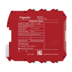 CPU-8 entrées de sécurite-4 OSSD simples-bornier à ressort - XPSMCMC10804G Schneider Electric
