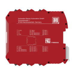 CPU-8 entrées de sécurite-4 OSSD simples-bornier à ressort - XPSMCMC10804G Schneider Electric