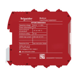 8 entrées logiques-4 OSSD simples-bornier à vis - XPSMCMMX0804 Schneider Electric