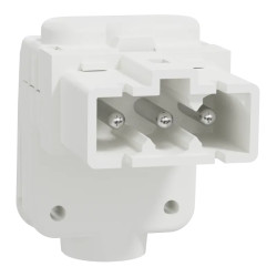 Unica System+ - Connecteur Mini Wieland GST15i3S mâle coudé - lot de 5 - INS44304 Schneider Electric