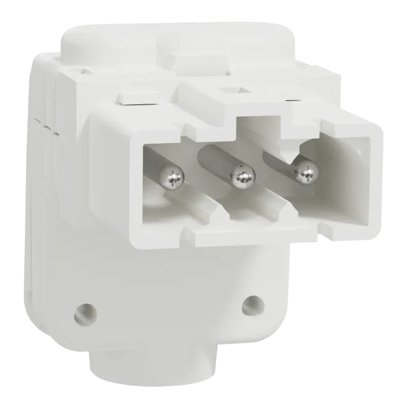 Unica System+ - Connecteur Mini Wieland GST15i3S mâle coudé - lot de 5 - INS44304 Schneider Electric