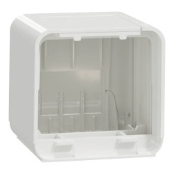 Unica System+ - fixation/finition embout pour nourrice M - à vis - blc - INS44282 Schneider Electric