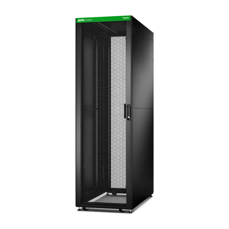 Baie EasyRack 600mm/42U/1000mm avec toit, panneau latéral, roulettes, noir - ER6202 APC