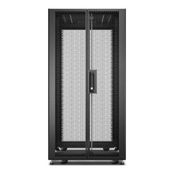Baie EasyRack 600mm/24U/1000mm avec toit, panneau latéral, roulettes, noir - ER6402 APC