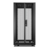 Baie EasyRack 600mm/24U/1200mm avec toit, panneau latéral, roulettes, noir - ER6422 APC