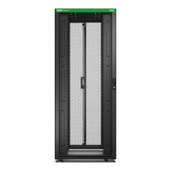 Baie EasyRack 800mm/42U/1200mm avec toit, sans panneau latéral, roulettes, noir - ER8220 APC