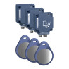 Lot de 3 lecteurs RFID Ethernet et 3 badges 1ko - MD2RFIDX3 Schneider Electric